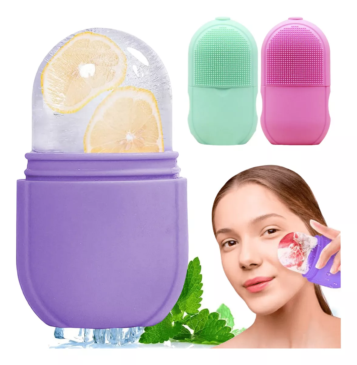 Molde Facial Silicona Hielo